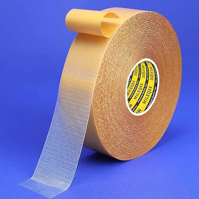 MILEQEE Double Sided Tape Heavy Duty 1.18in x 66ft Fiberglass Mesh
