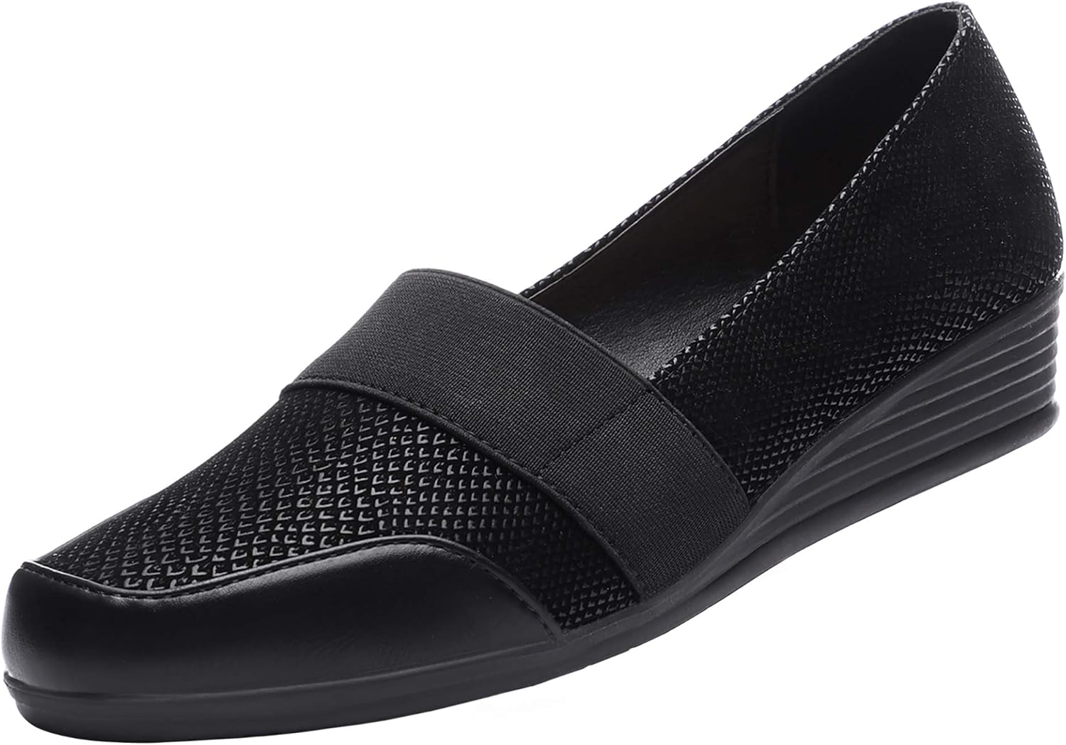 Amazon.com | GUCHRNG Women's Wedge Heel Mules Clogs Shoes Width Walk Closed-Toe Heel Shoes (9.64 