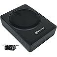 Rockville SS65P 400W 6.5" Slim Under-Seat Active Car Subwoofer, Built-In Amplifier, Adjustable Bass, High-Level Inputs, for Cars and Trucks