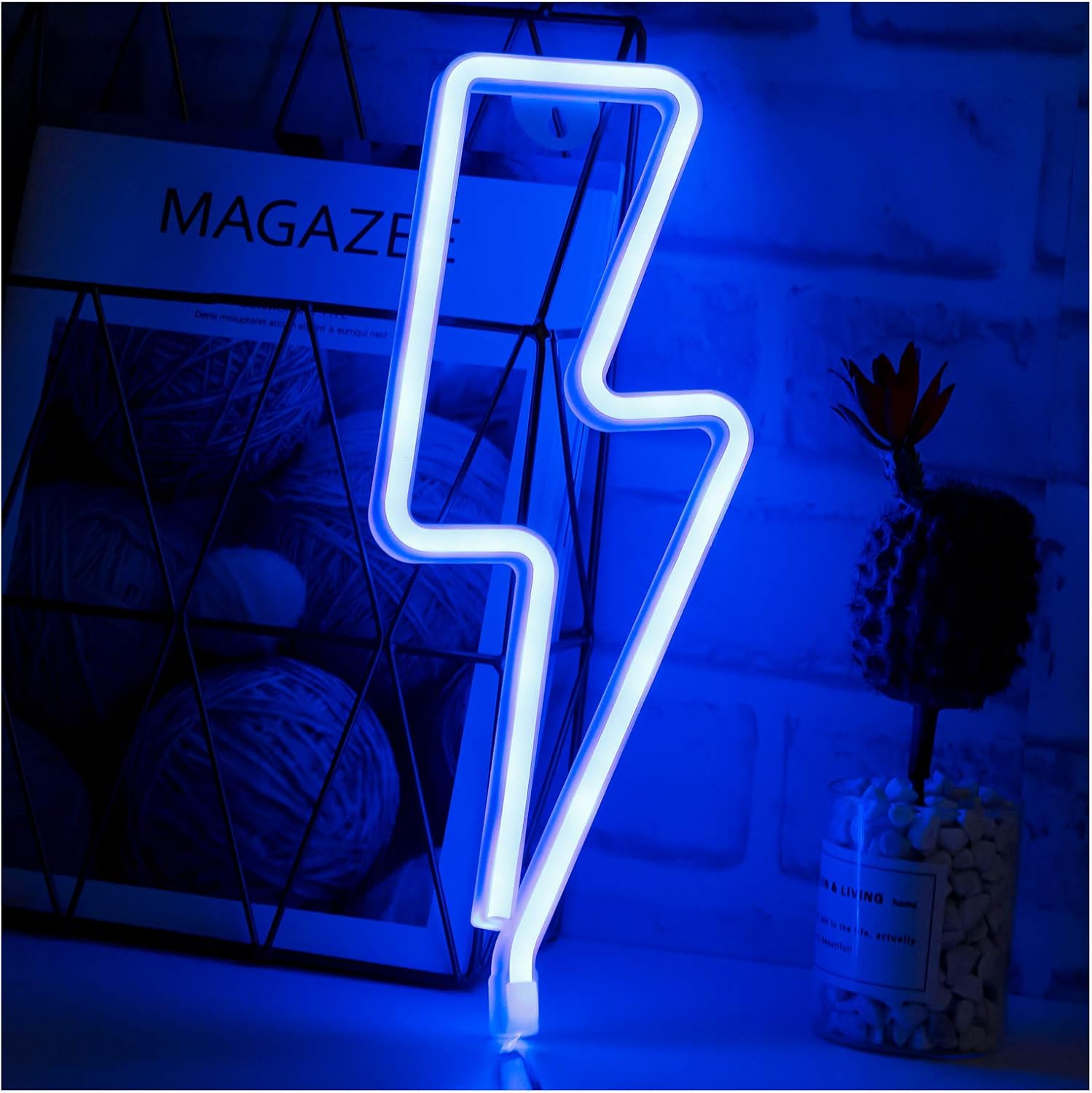LED Neon Decorative Lights Battery and USB Operated Lightning Neon Signs for Christmas,Birthday Party, Kids Room, Wedding Party Decor