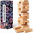 2025 Fun Valentine's Day Gift - 54 Fun Stacking Blocks, Romantic Game: Talking, Daring, Challenge for Date Night Anniversary