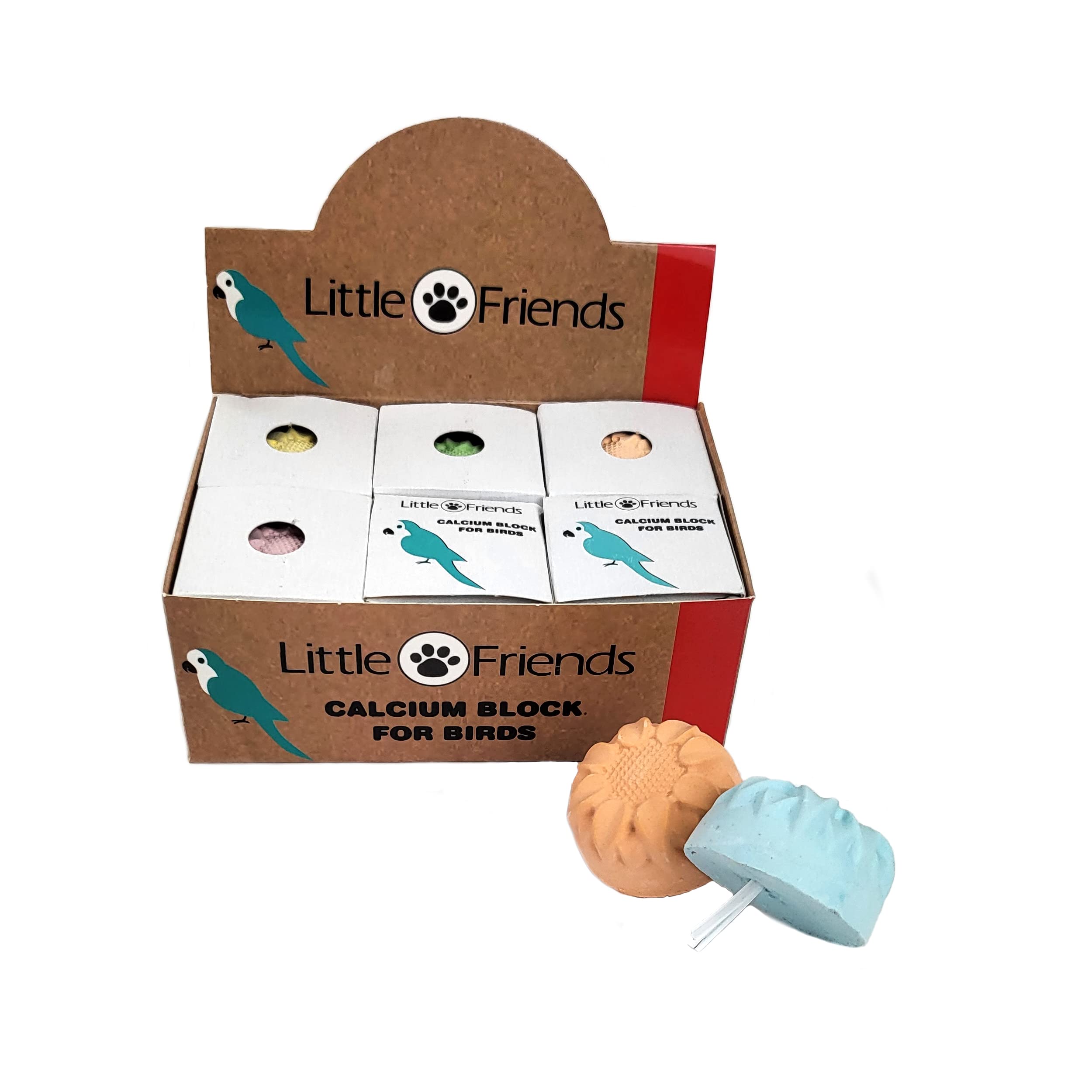 CLASSIC Little Friends Bird Calcium Blocks - Pack Of 12