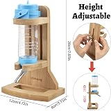 Vibbang Wooden Hamster Water Bottle Holder 125ML Adjustable Stand view 4