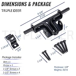 TRIPLE DEER Heavy Duty Slide Bolt Gate
