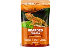 Gargeer Bearded Dragon Salad Topper: Supercharge Healthy Diet Supplement - Essential Nutrition Care Blend for Strength & Robu