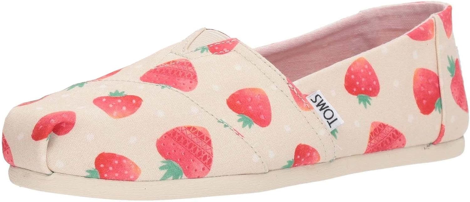 TOMS Classic Birch Strawberries Womens Espadrilles Shoes: Amazon.co.uk
