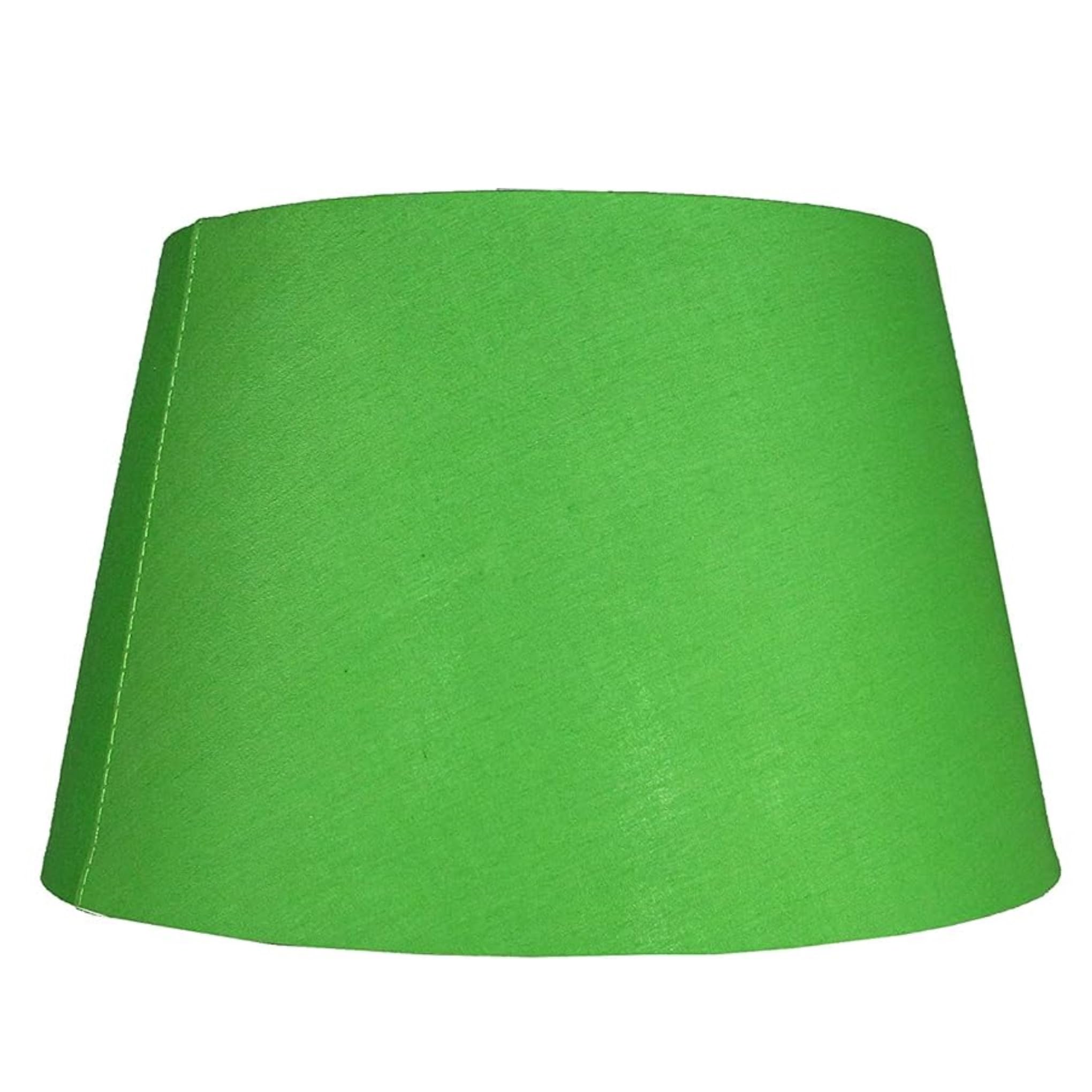 Cotton Drum Shade – Olive Green, 10inch Easy Fit ES/BC Shade for Living Rooms, Bedrooms, hallways and Kitchens