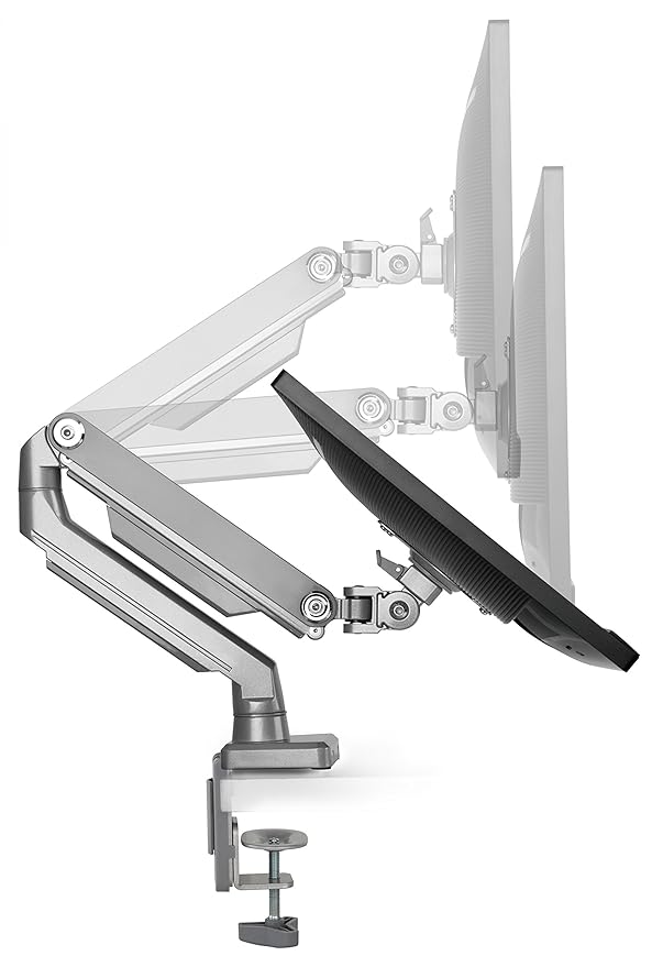 RICOO Universal Monitor Halterung TS8711 Mechanische Feder Schwenkbar Neigbar Bildschirm Monitorhalterung LCD Curved Bildschi