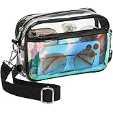 PACKISM Clear Bag for Stadium Events - Clear Purses for Women Stadium Crossbody Concert Bag for Game Day, Sports, Festival