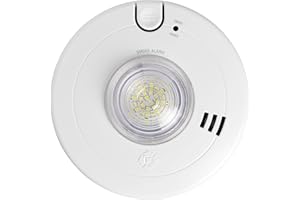 First Alert BRK 7020BSL Hardwired Hearing Impaired Smoke Detector with LED Strobe Light , white