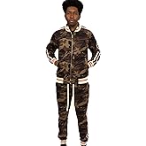 G-Style USA Men's G Track Suit Set ST575 - Camo - 2X-Large