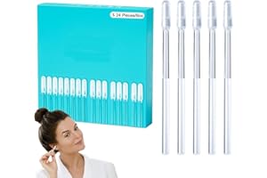 Adults Ear Cleaner - 24Pcs Ear Wax Removal Sticks, Sticky Ears Cleaning Sticks, Reusable Sticky Earr Pick, Resin Tip Ears Wax