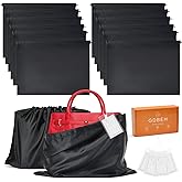 GDBEH 12 Pack Dust Bags for Handbags Travel Storage Pouch Silk Cloth Bag With Drawstring Large Storage Pouch for Handbag Purse Shoes Boots