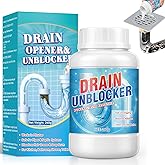 Drain Clog Remover, 260g Sink Drain Cleaner, Pipeline Dredging Agent, fast Dissolves Hair, Grease & Soap Scum, Safe for Pipes Home Use (260g)