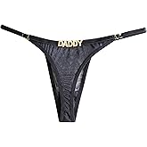 Ameto Personalized Thongs - Custom Name/Text Thongs - Rhinestone Thong - Valentines Gift for Him, for Her