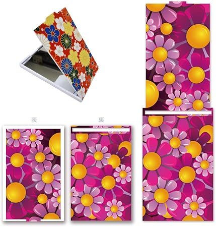 Amazon Poket Mirror ポケットミラー 完全受注生産 オリジナルプリント 鏡 コンパクト イラスト 花 オリジナルデザイン プリント 日本製 Ana Lyn コンパクト 通販