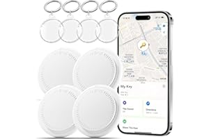 4-Pack Bluetooth Tracker for Android Android GPS Tracker Tag GPS Tags for an-Droid Both iOS and an-Droid Compatible,for Keys,