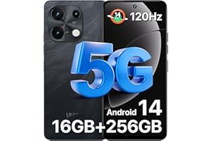 UMIDIGI 5G Unlocked Cell Phone, 16GB RAM 256GB ROM 1TB Expandable, 6.8" HD+ 120Hz, 50MP Triple Camera, 20W Fast Charging 5000