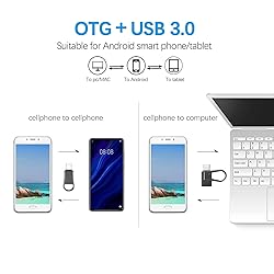 32GB USB C Flash Drive, 2-in-1 OTG USB 3.0 Thumb