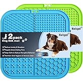 Kwispel Lick Mat for Dogs and Cats 2PCS Large, Dog Lick Mat with Suction Cups for Dog Anxiety Relief, Dog Licking Mat for Bor