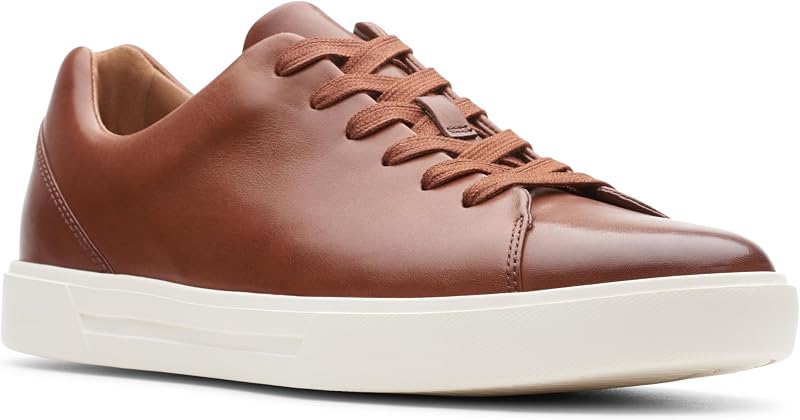 Clarks un costa lace, tênis masculino, british tan lea, 43 eu