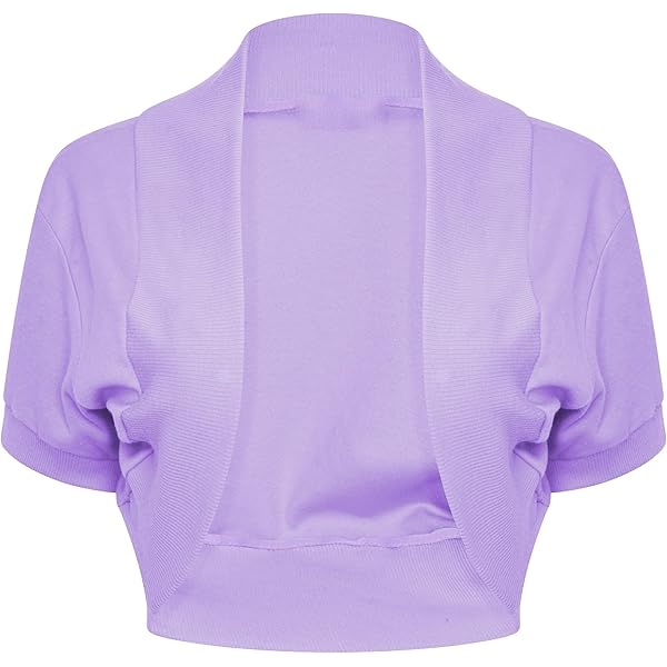 thumbnail image 2 of Women's Lightweight Short Sleeve Bolero Shrug – Open Front Cover-Up For Dresses 2 of 14