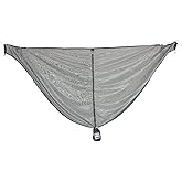 Equip Outdoors Hammock Mosquito Net with No-See Polyester Mesh 360-Degree Protection Camping Hammock, Travel Hammock, Portable Hammock Accessories Included, Camping Essentials (Grey)