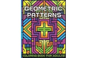 Geometric Patterns: Relaxing Coloring Book for Adults