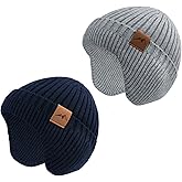 POXIMI Baby Boy Winter Hat Toddler Warm Beanie Girl Knit Hats with Earflap Kid Cute Earmuffs