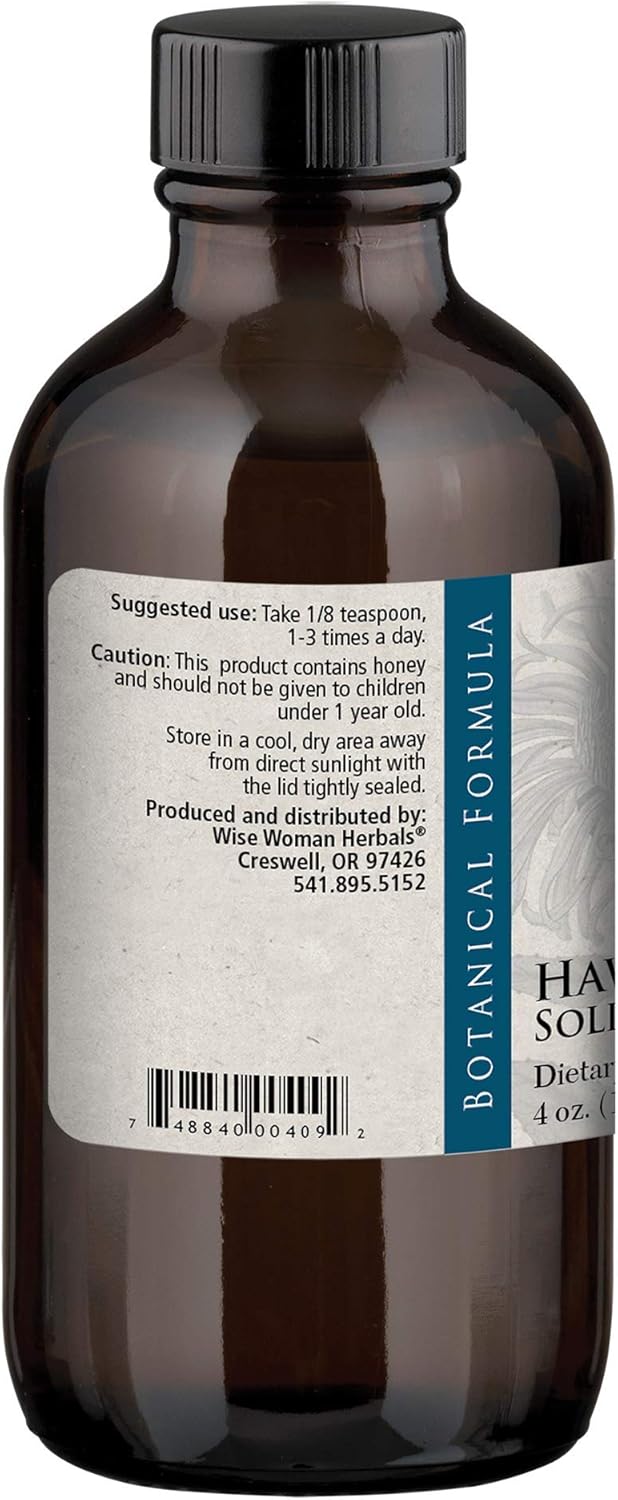 Wise Woman Herbals – Hawthorn Solid Extract – Supports Healthy Blood Pressure and Heart Function, All-Natural Supplement Promotes Cardiovascular Health and Muscles, Alcohol-Free - 4 oz: Health & Personal Care