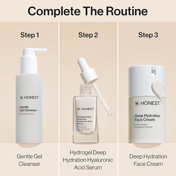 HONEST BEAUTY DEEP HYDRATION FACE CREAM FOR ALL SKIN TYPES | SUPPORTS NATURAL MOISTURE BARRIER | SHEA BUTTER + BAOBAB SEED OIL | EWG VERIFIED + CRUELTY FREE | 1.7 FL OZ