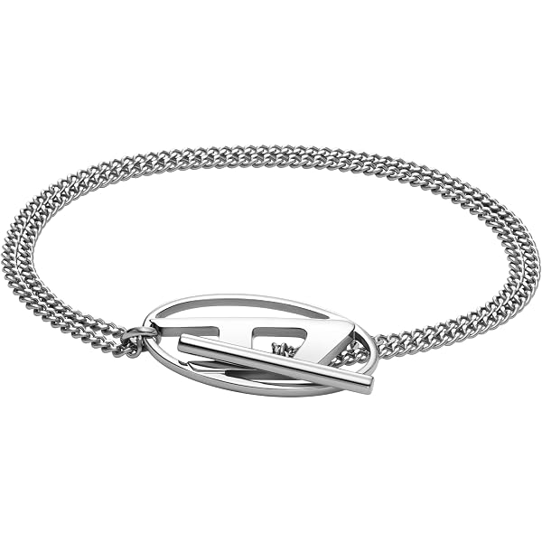 Amazon.com: Diesel Men's Leather Bracelet, Color: Black (Model