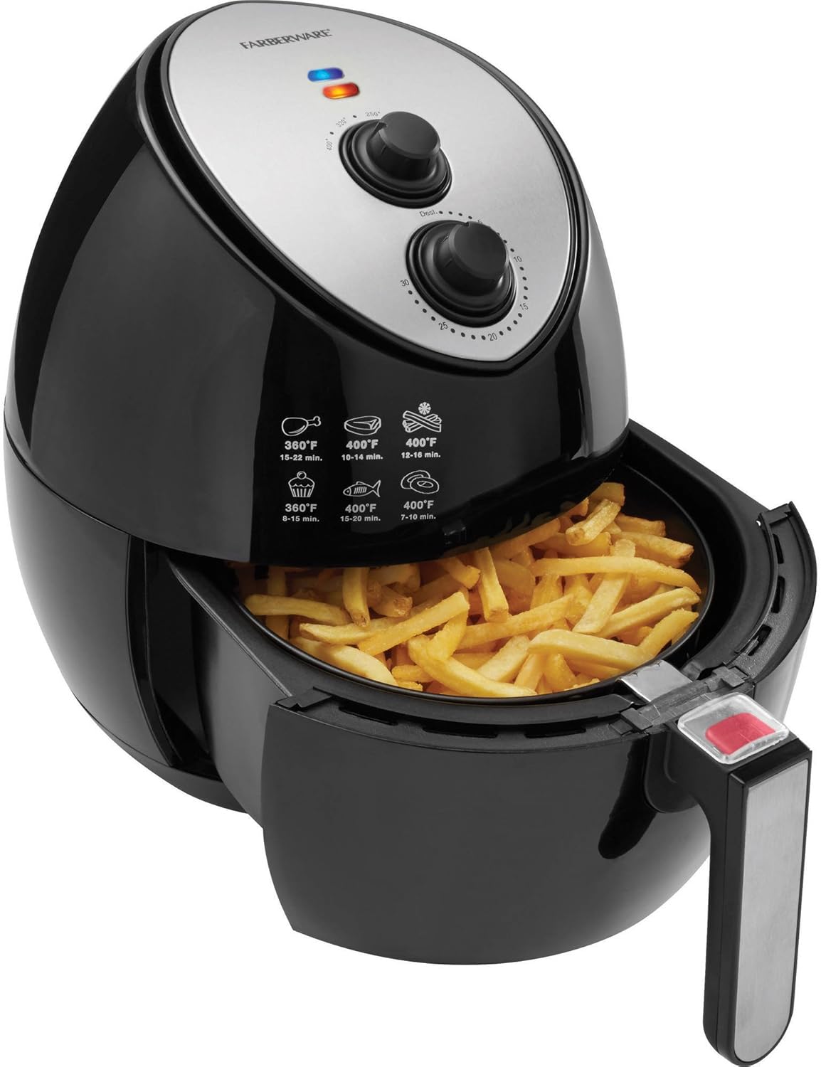 Easy To Use Farberware Air Fryer , With Dishwasher-Safe Food Basket And