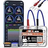 ANCEL BM200 Battery Monitor Bluetooth, 12V Automotive Car Battery Tester | Auto Battery Load Tester with Cranking Charging Test Alarm Record Voltage History Voltmeter for Car/RV/Motorcycle/Truck/Boat
