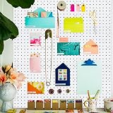 SKYFOOST 6pc White Pegboard Panels Wall Mount Display Kit for Organizer Storage view 7