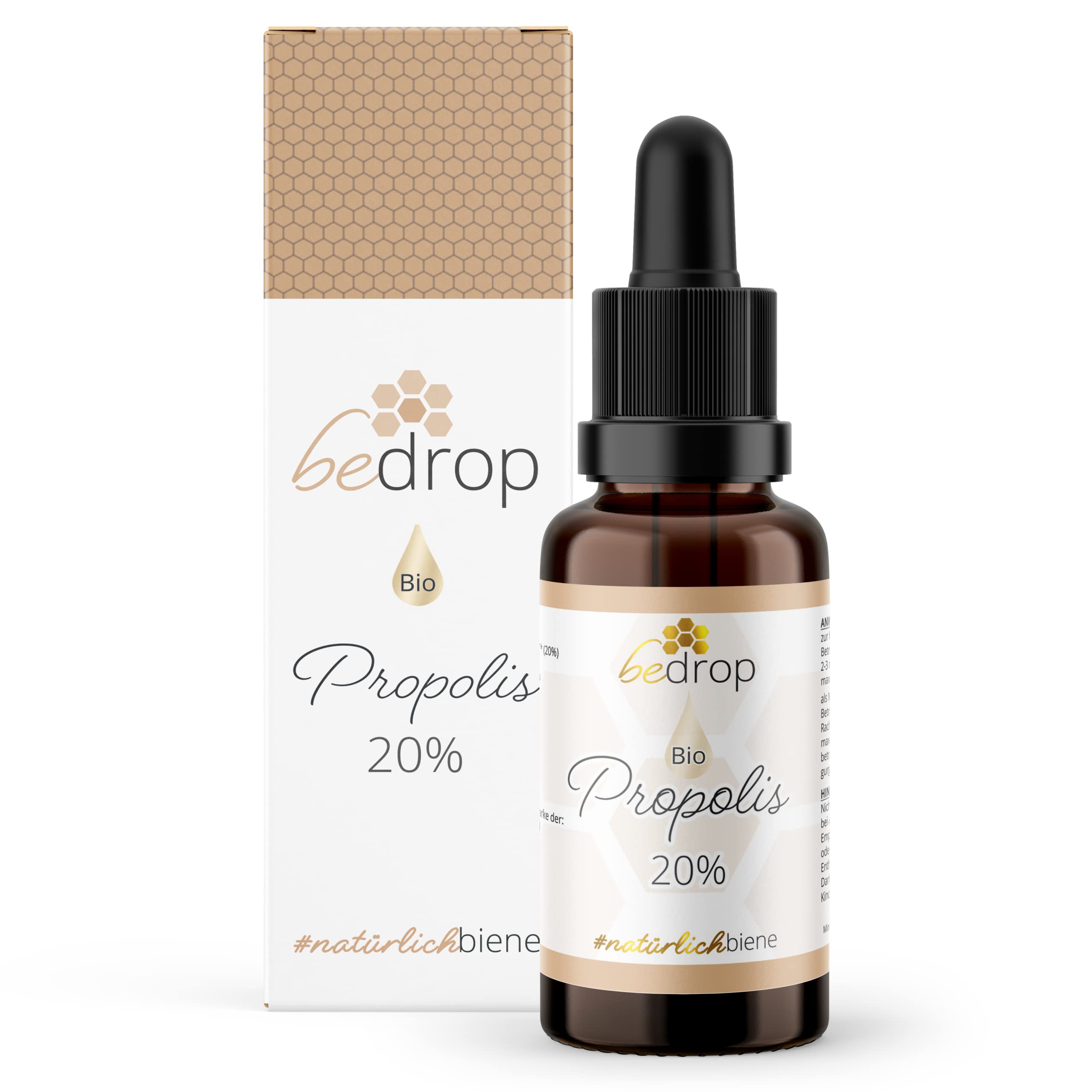 Organic Propolis Drops 20% High Dose - Propolis Extract Directly from Beekeeper - Organic Quality, No Additives