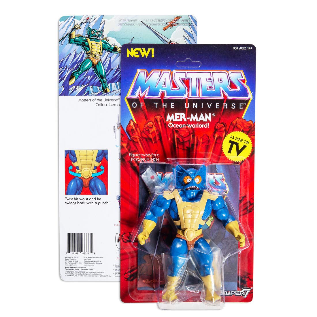 SUPER7 Masters of the Universe Vintage Collection Action Figure Mer-Man 14 cm