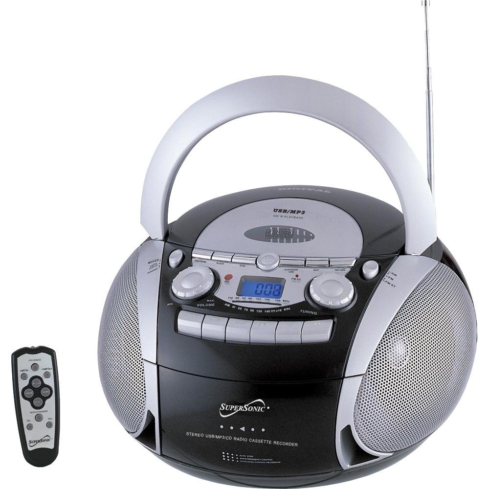 SuperSonic Portable MP3CD Cassette Player SC716 Electronics