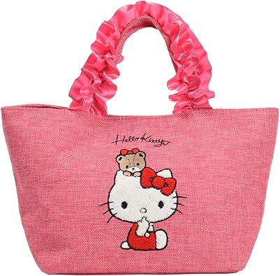 Amazon ハローキティ Hello Kitty ランチバッグ フリル ランチトート