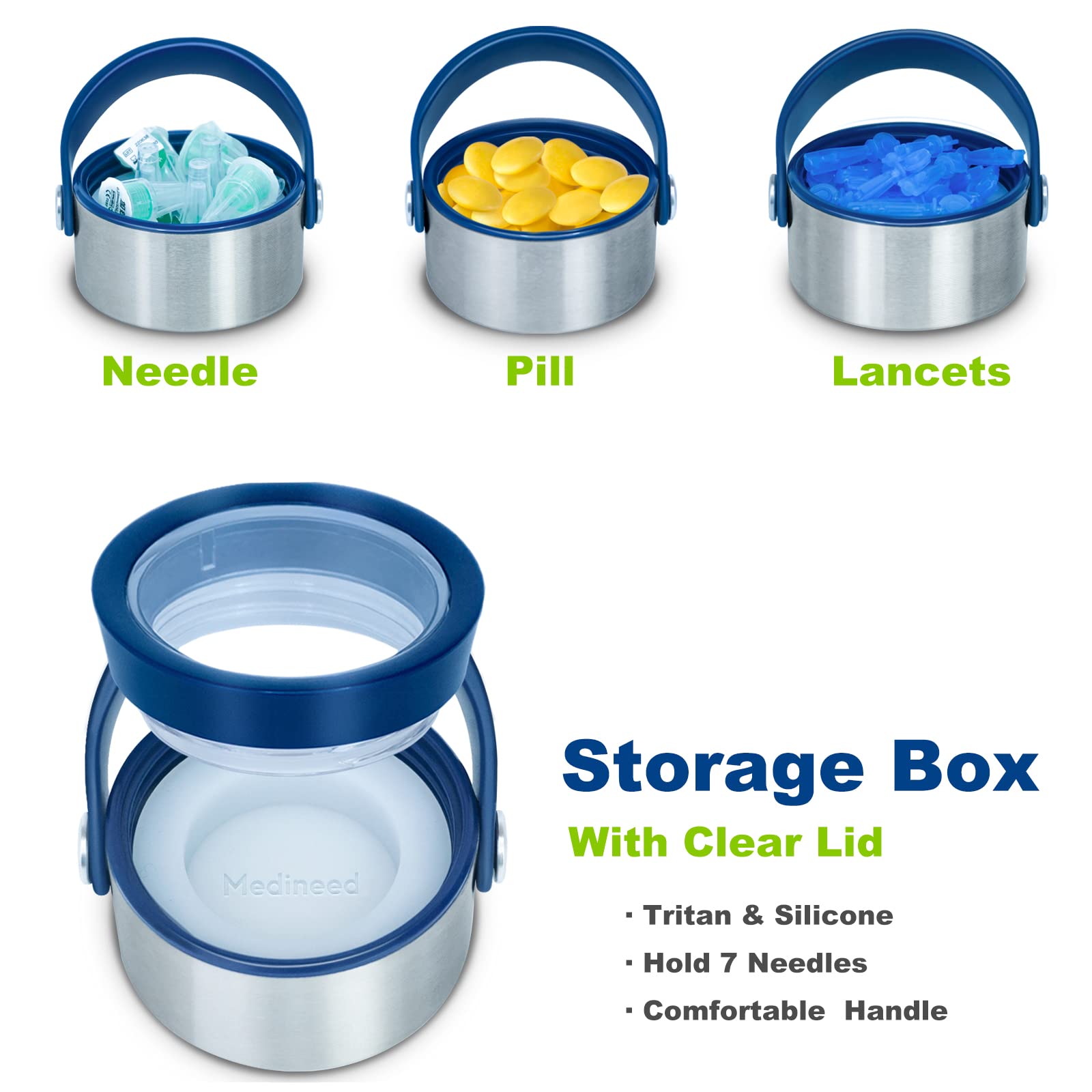 Insulin Cooler Travel Case TSA Approved, 60H 3 Pens Medicine Travel Cooler for Diabetes, Refrigerated Medication Organizer with Ice Packs, Medicine Case for Diabetic Supplies Carrying (Silver)