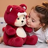 Ryttir Large Teddy Bear Plush - 15.7" Extra Soft Bear Stuffed Animal Hugging Pillow with Rotund Belly,Safety Nursery Decor & Sensory Comfort,Cuddle Companion for Kids(Christmas Gender Neutral Gift)