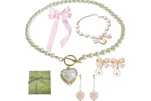 Gpurplebud Pearl Coquette Jewelry Set