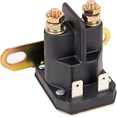 BlueStars 862-1211-211-16 AM138068 Starter Solenoid Relay 12V 725-04439 | For Trombetta John Deere MTD Cub Cadet Lawn Tractor LA100 LA105 LA110 LA115 LA120 LA125 LA135 LA140 LA145 LA150