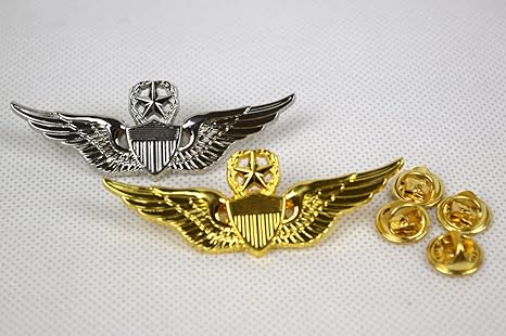 Amazoncom 2pcs Us Usmc Aviation Officer Pilot Wing Badge