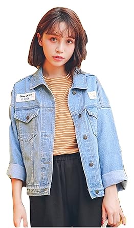 Amazon R Y A R レディース ファッション 人気 デニムジャケット 胸