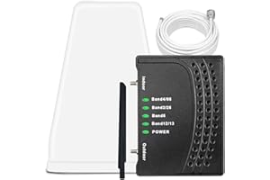 CALLONE+ Cell Phone Booster for Home & Office,Up to 2,000 sq ft,Cell Phone Signal Booster with Band 66/25/2/4/5/12/13/17,Boost 5G 4G Data for All U.S. Carriers FCC Approved Cell Booster (Light Black)