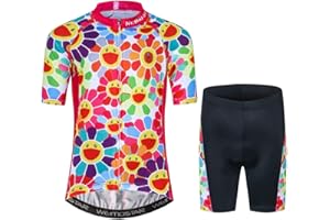 JPOJPO Children Cycling Jersey Set Clothing Boys Girls Shorts Pad Suits