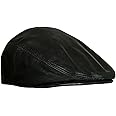 Men's Real Soft Leather Ivy Beret Newsboy Gatsby Golf Cabbie Flat Cap Hats