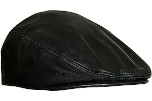 Men's Real Soft Leather Ivy Beret Newsboy Gatsby Golf Cabbie Flat Cap Hats