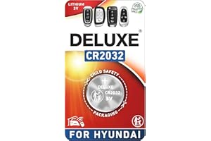 DELUXE BATTERIES Key Fob Battery Replacement for Hyundai (Elantra Sonata Santa Fe Tucson Palisade Kona Accent Santa Cruz Venue Genesis Ioniq Azera Veracruz) Remote Fob (Check Fitment Guide)